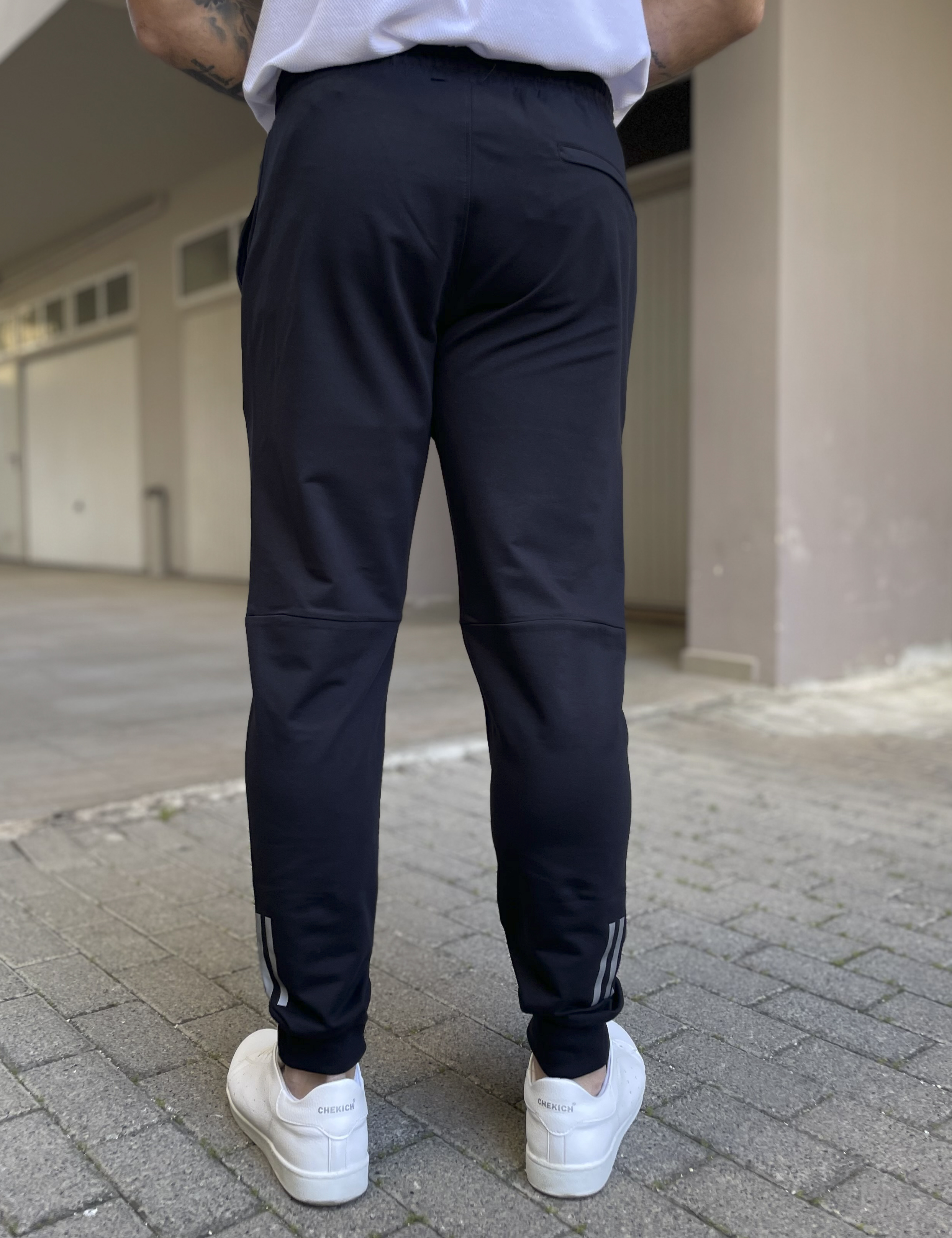 Dynamo ανδρική μπλε φόρμα με λάστιχο και τύπωμα στο πλάι AS417B φωτογραφία